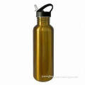 Metal Water Bottle, Made of PC and PP Materials, Customized Logos and Colors are Welcome